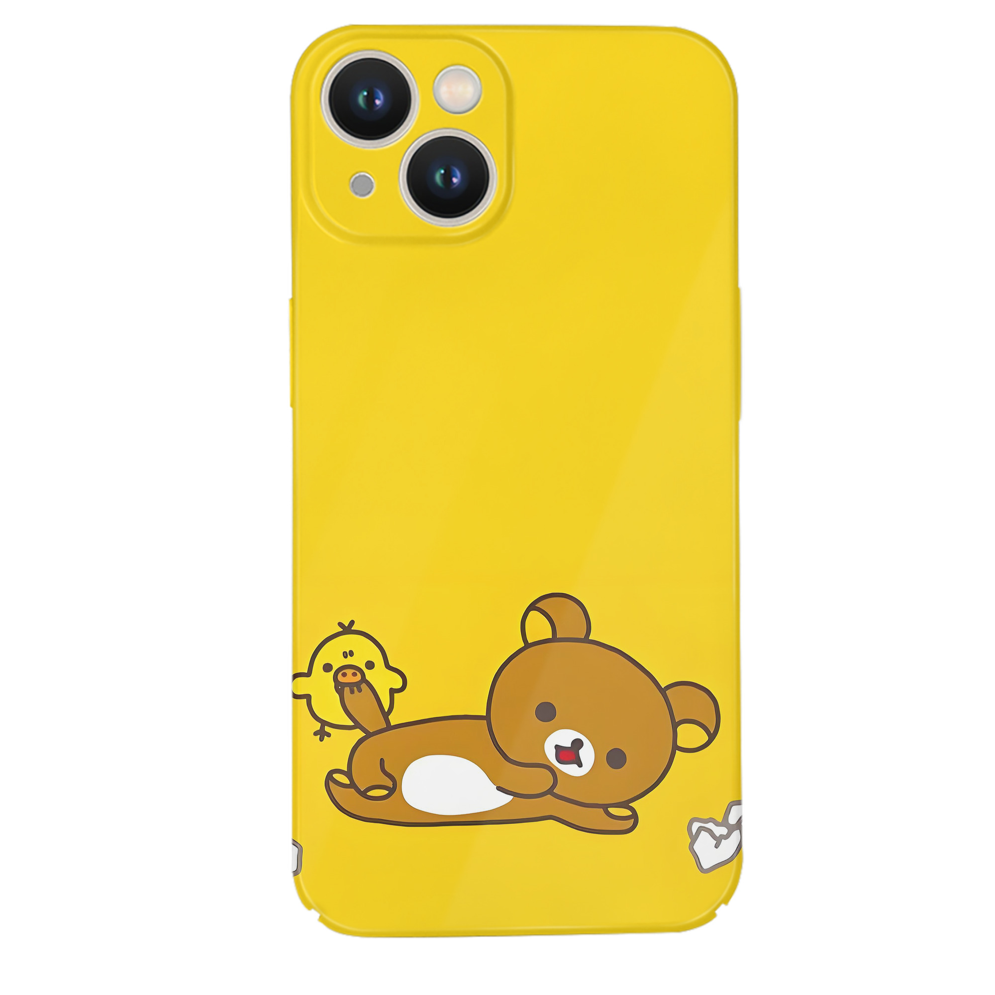 （画像用） リラックマ リラックマ キイロイトリ Rilakkuma Korilakkuma Kiiroitori 【iPhone 14シリーズ対応】ハードケース